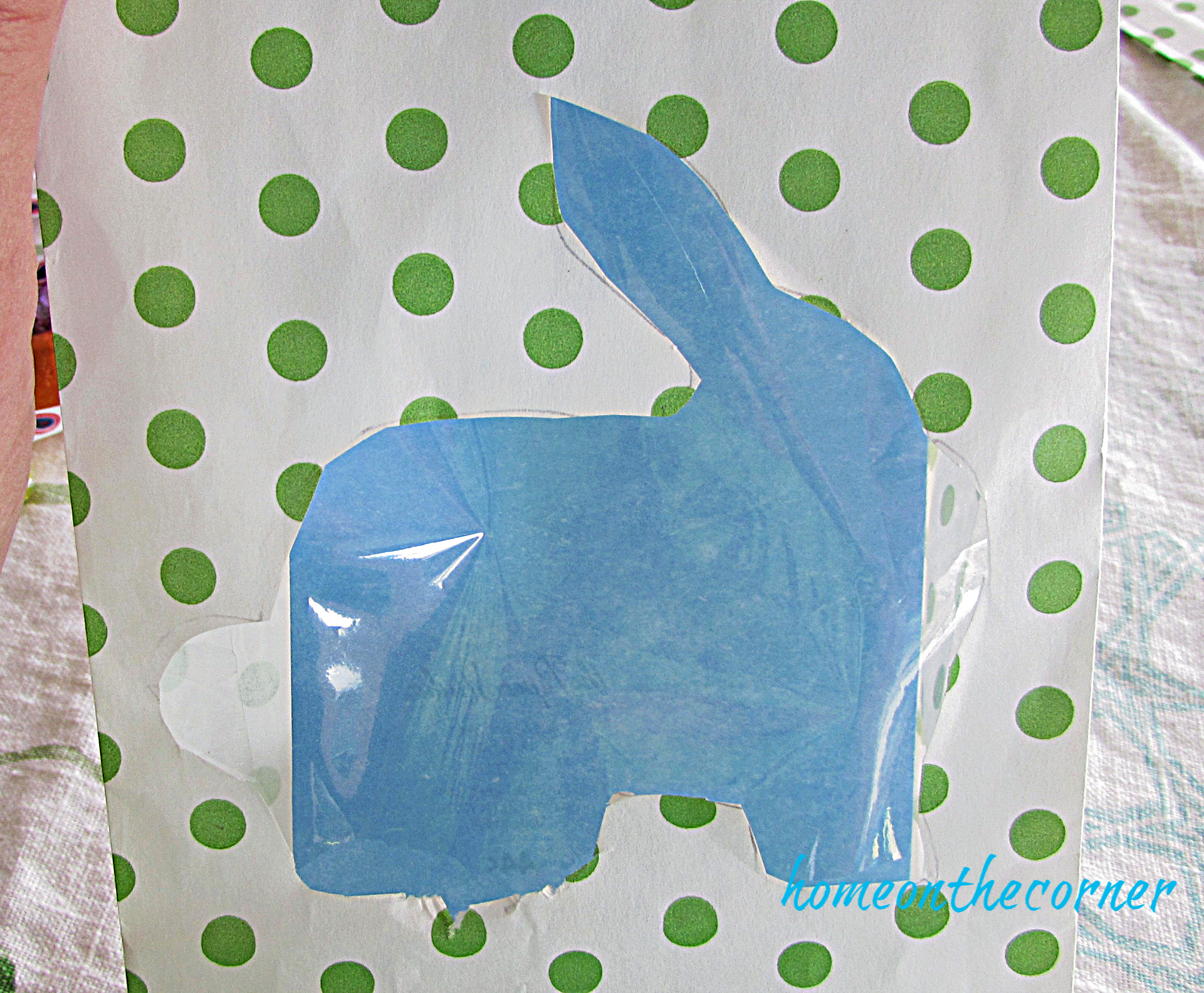 Polka Dot Easter Bag with Cellophane