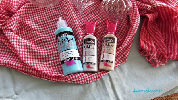 christmas ornament exchange glitter paint