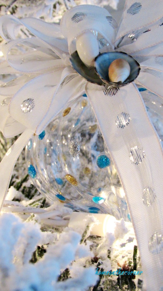 christmas ornament exchange turquoise, gold, silver