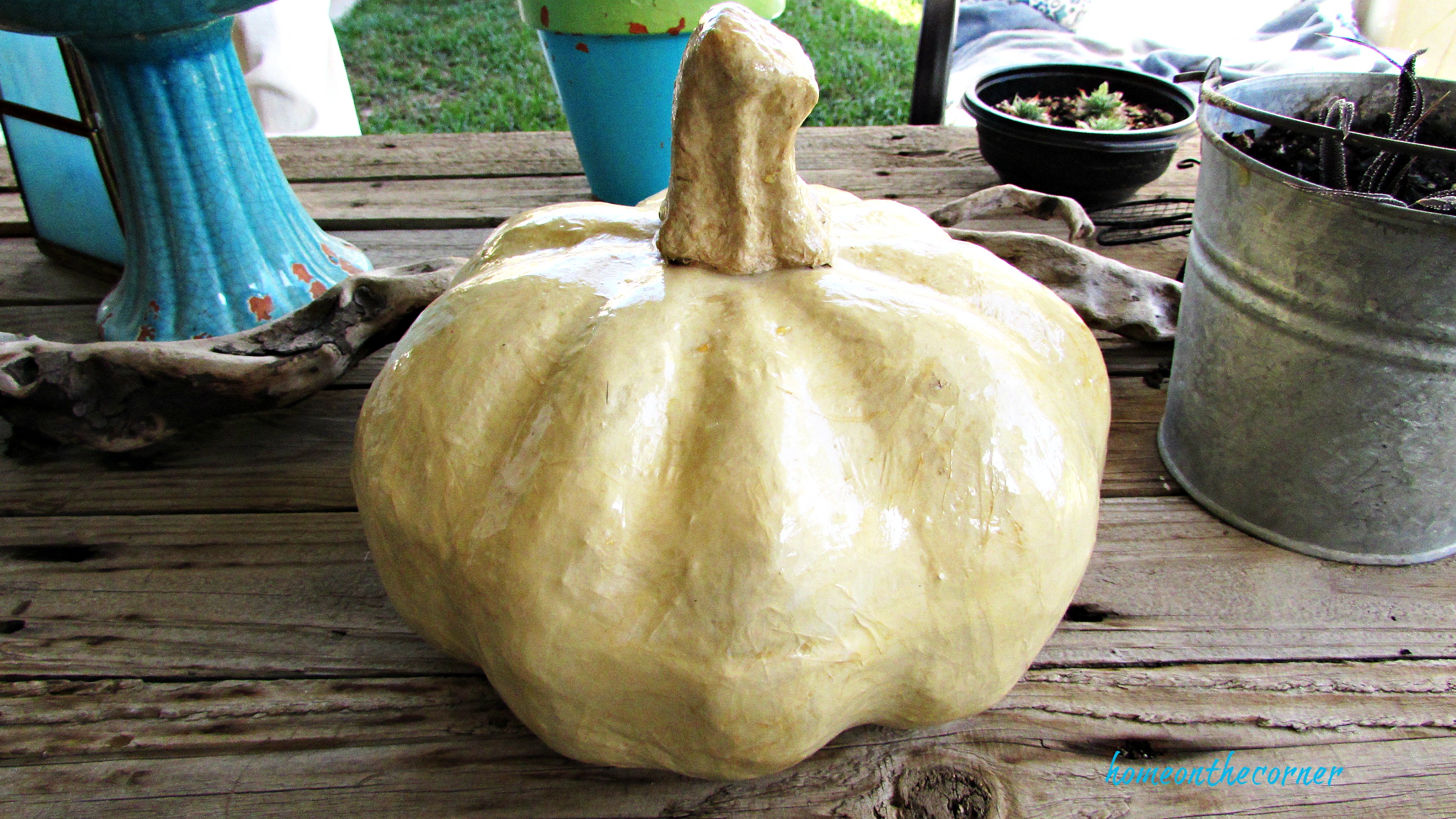 cream pumpkin makeover