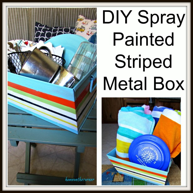 DIY Spray painted metal box title