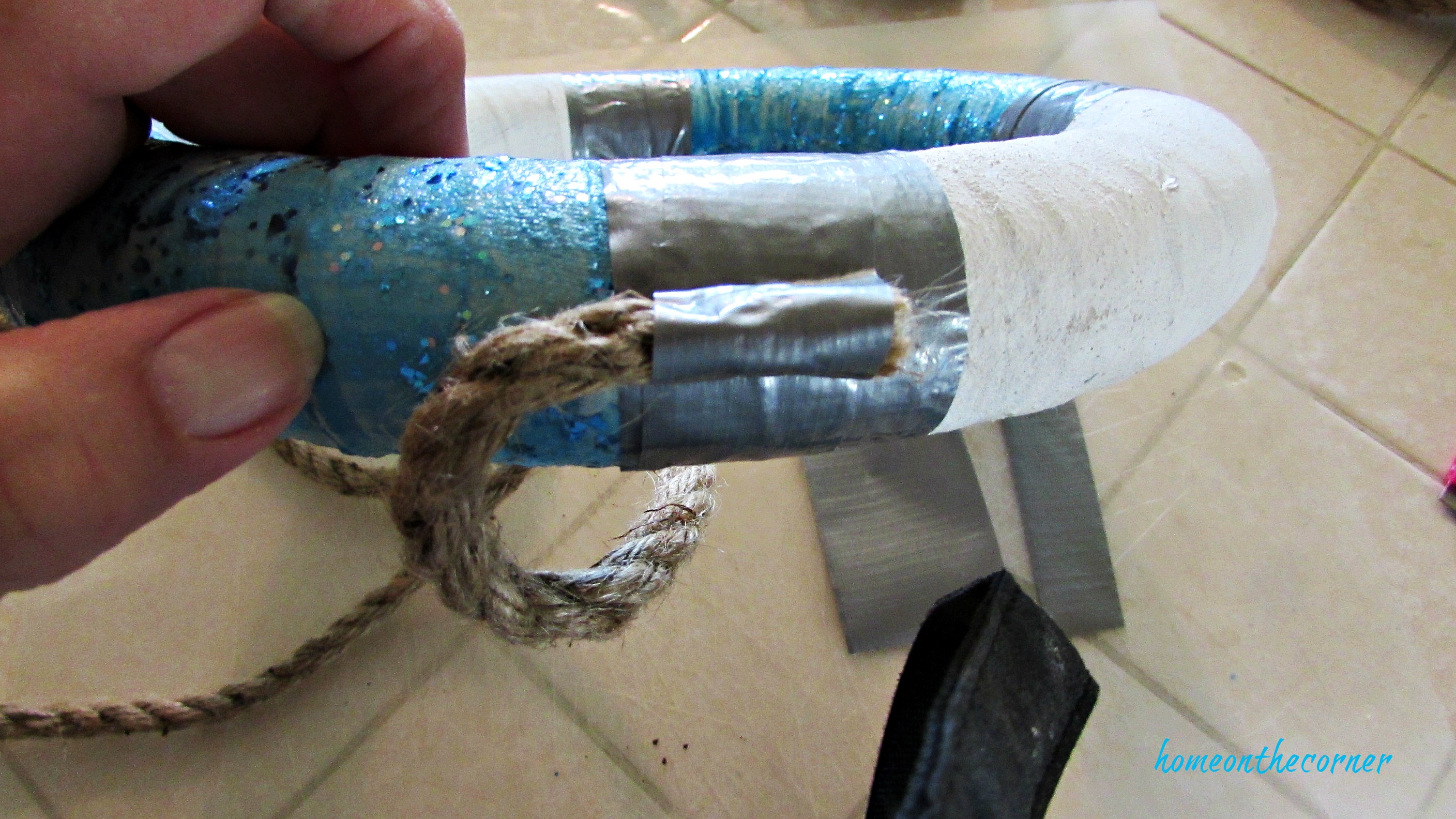 christmas wreath rope life buoy