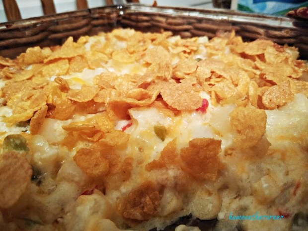 potato casserole cheesy corn flakes