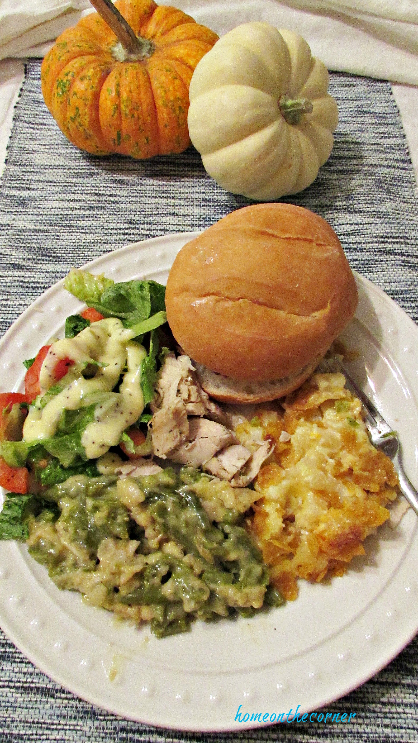 potato casserole plate